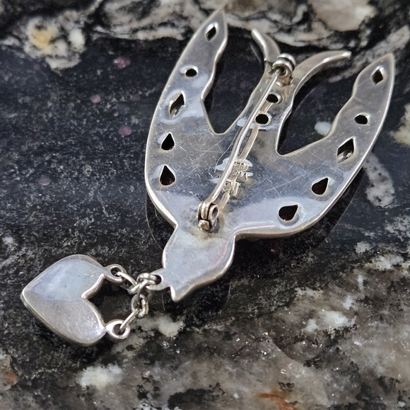 Nicki Butler Sterling Silver Bird Pin - Picture 4 of 5